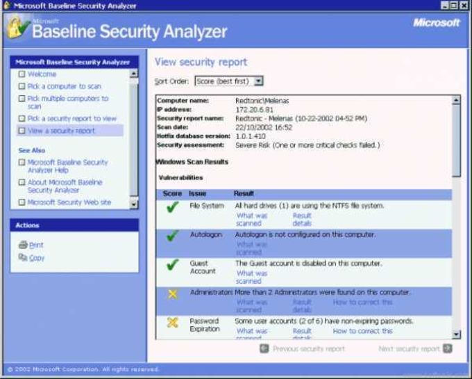 microsoft baseline security analyzer replacement for mac